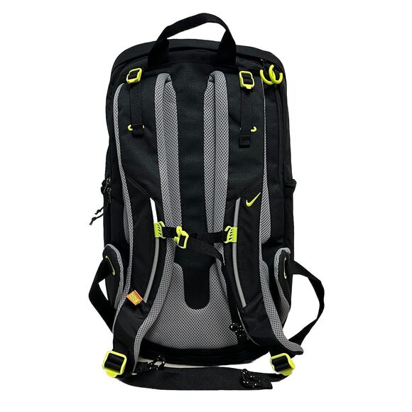 Nike Hiking School Backpack Black Silver Green Bag Padded DJ9677 010 NEW - Picture 2 of 10